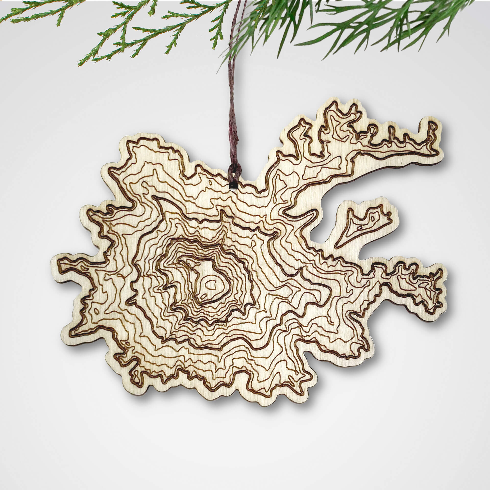 Montana Wood Christmas Ornaments