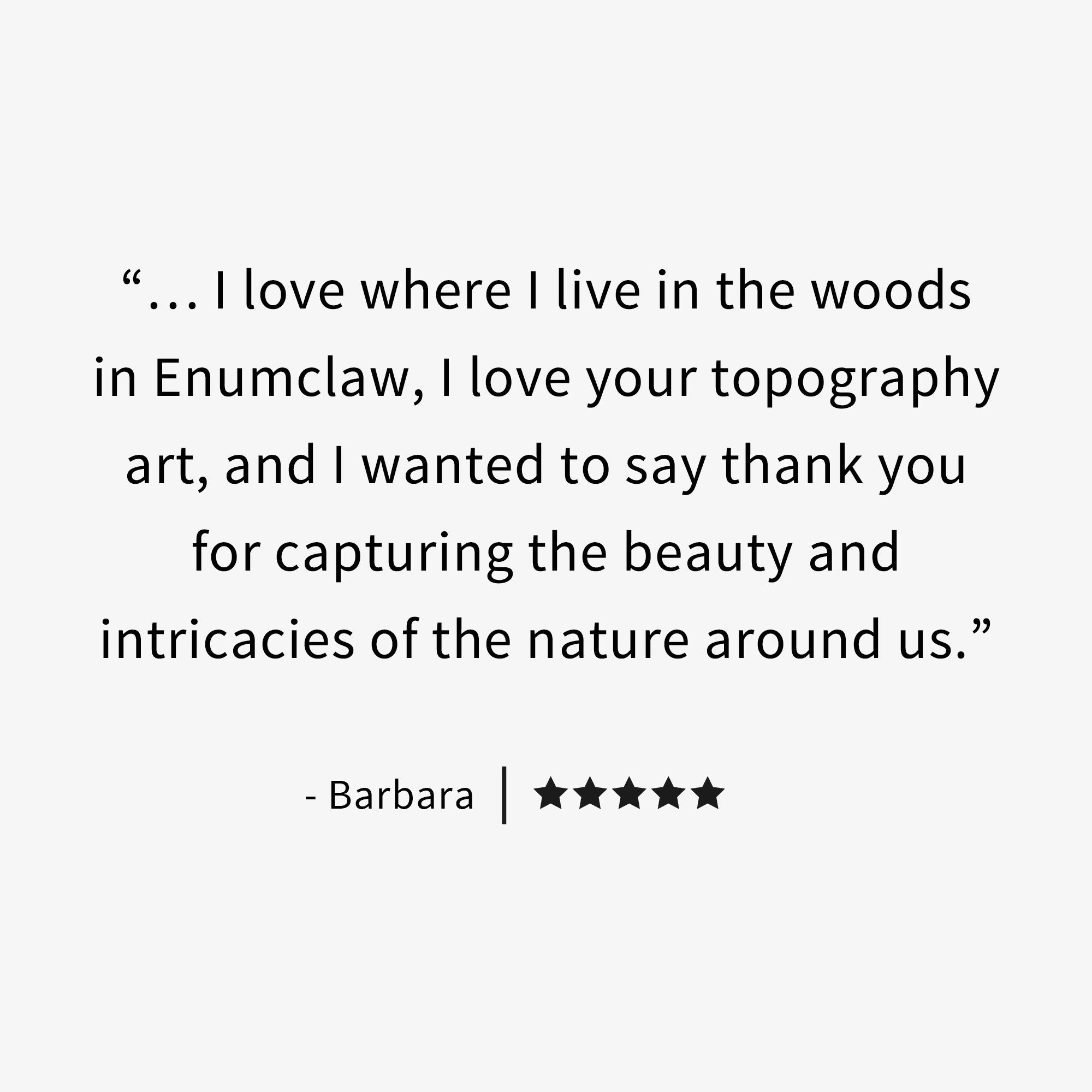 Mt Rainier Topography Wall Art