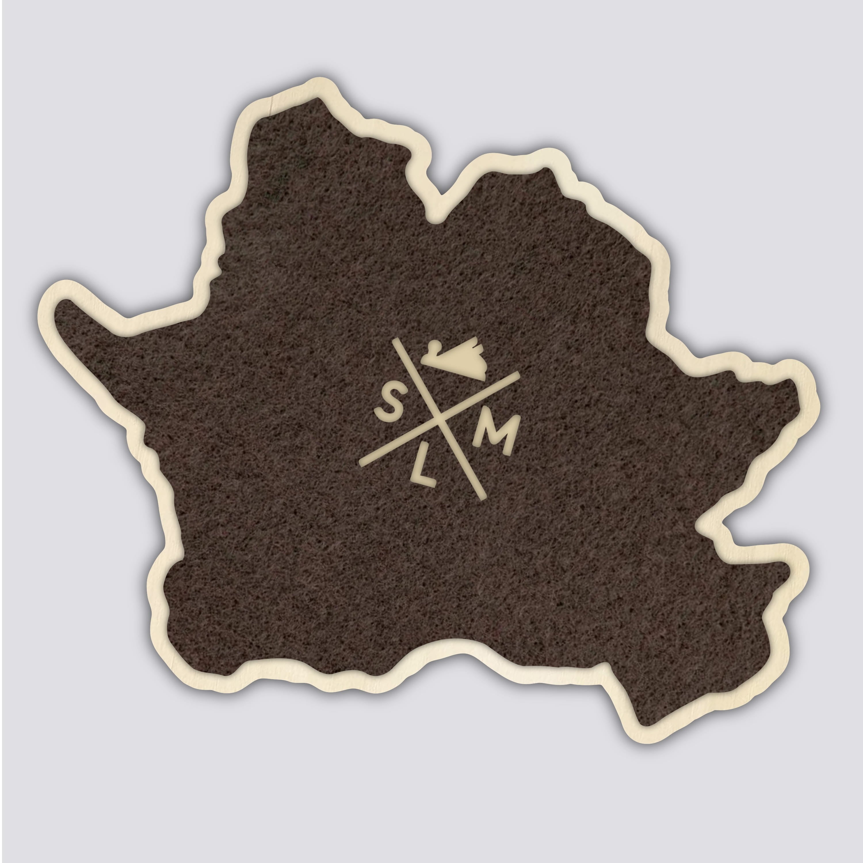 Mammoth Mountain Coaster | Wood Coaster Topography Map | California Mountain Art