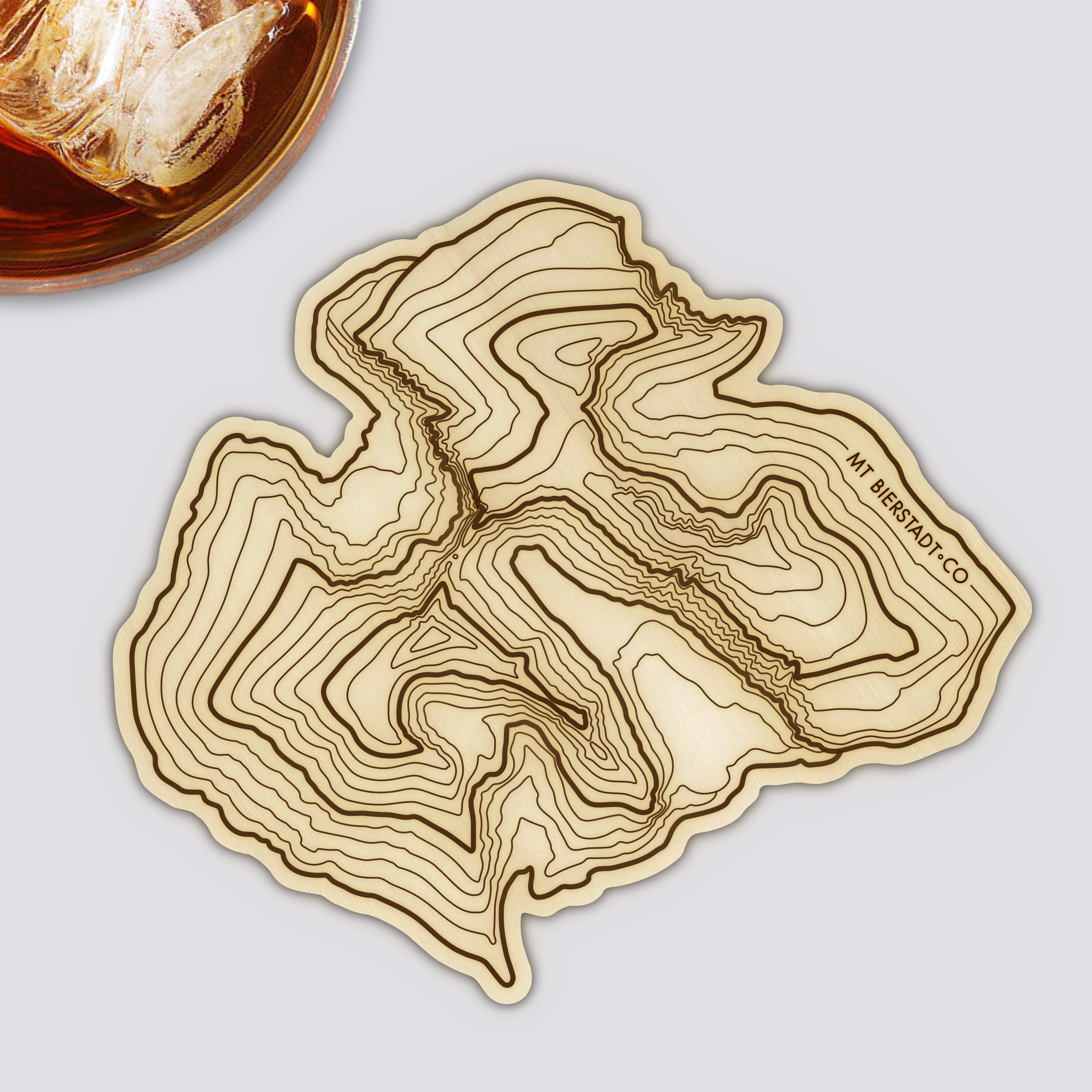 Colorado Mountains Coaster Set | Handmade Wooden Coaster | Colorado Mountain Maps