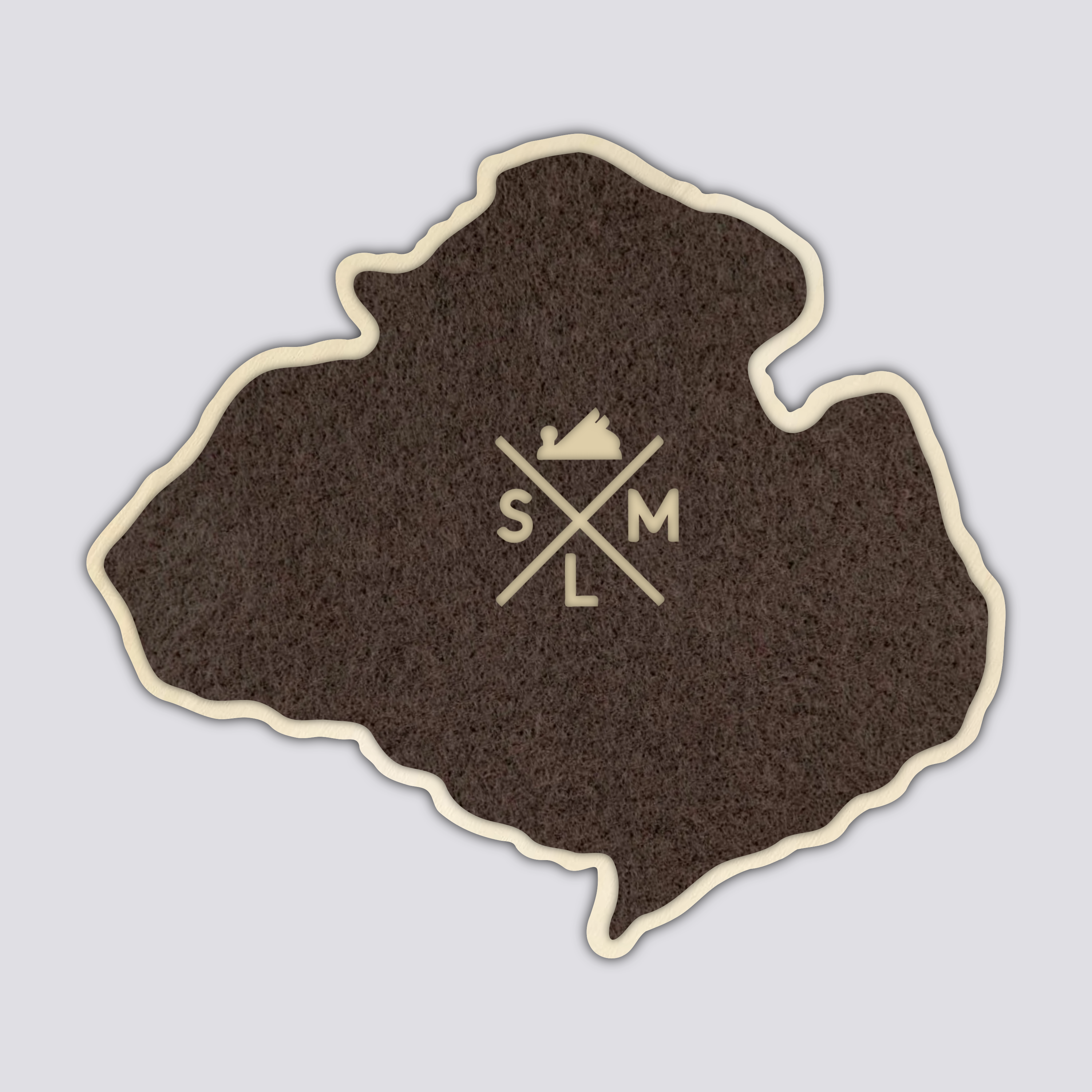 Mt Bierstadt Coaster | Wood Coaster Topography Map | Colorado Mountain Art