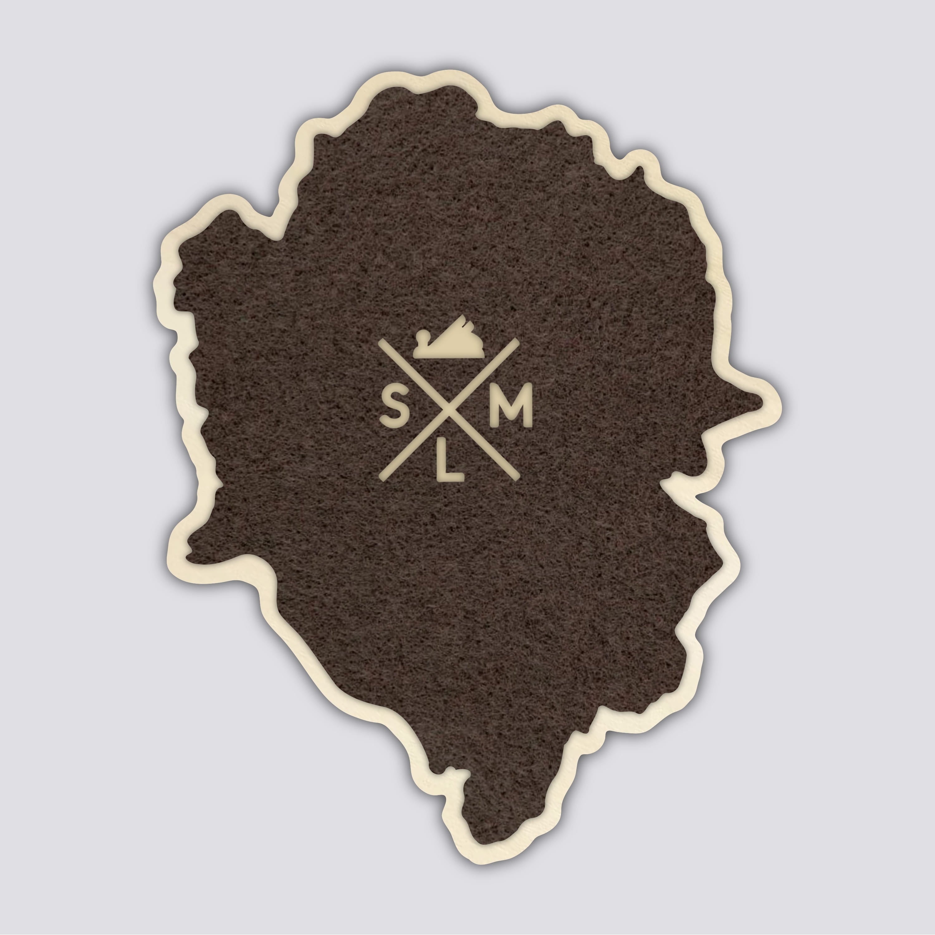 Mt Jefferson Coaster | Wood Coaster Topography Map | Oregon Mountain Art
