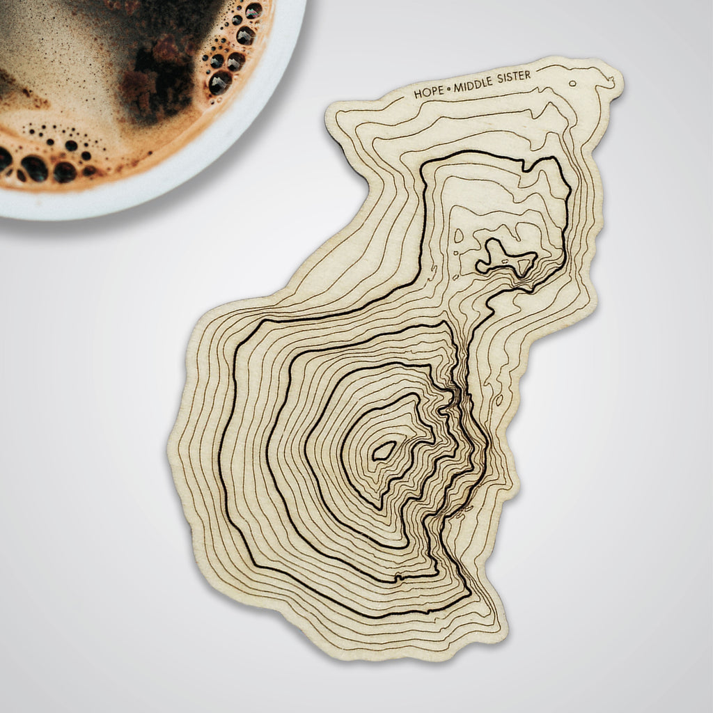 Middle Sister Topography Coaster - Single