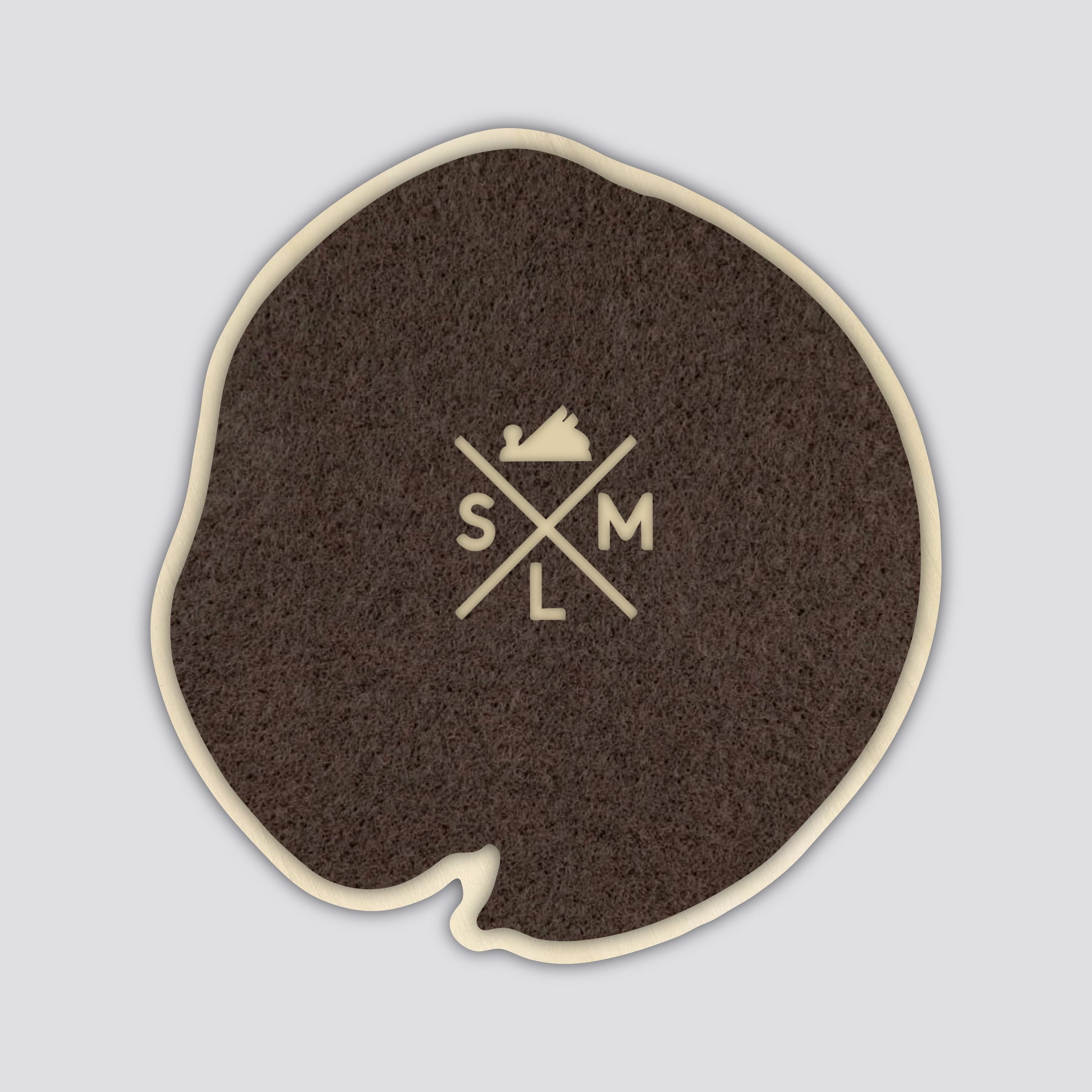Newberry Volcano Coaster | Wood Coaster Topography Map | Oregon Mountain Art