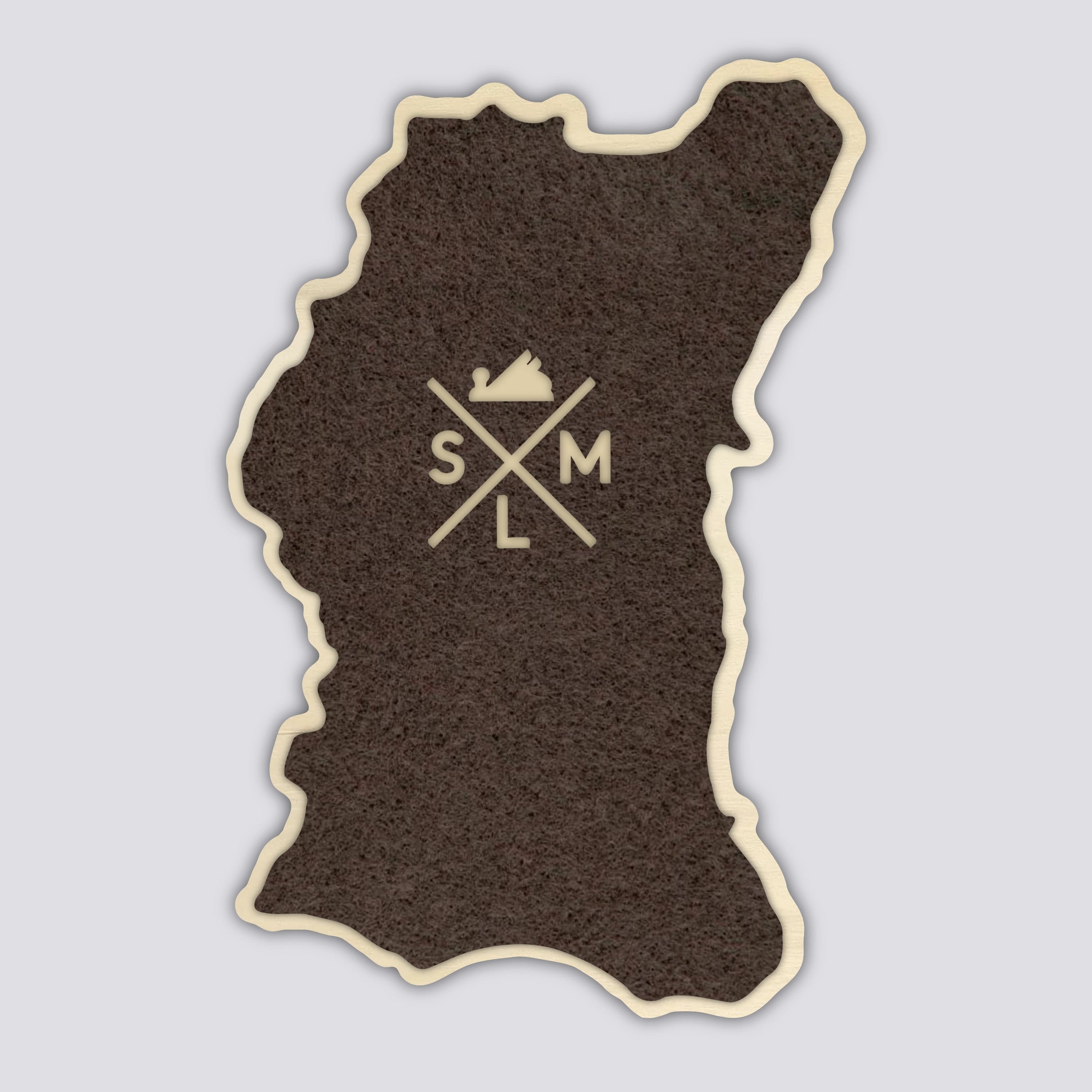 North Sister Coaster | Wood Coaster Topography Map | Three Sisters Oregon