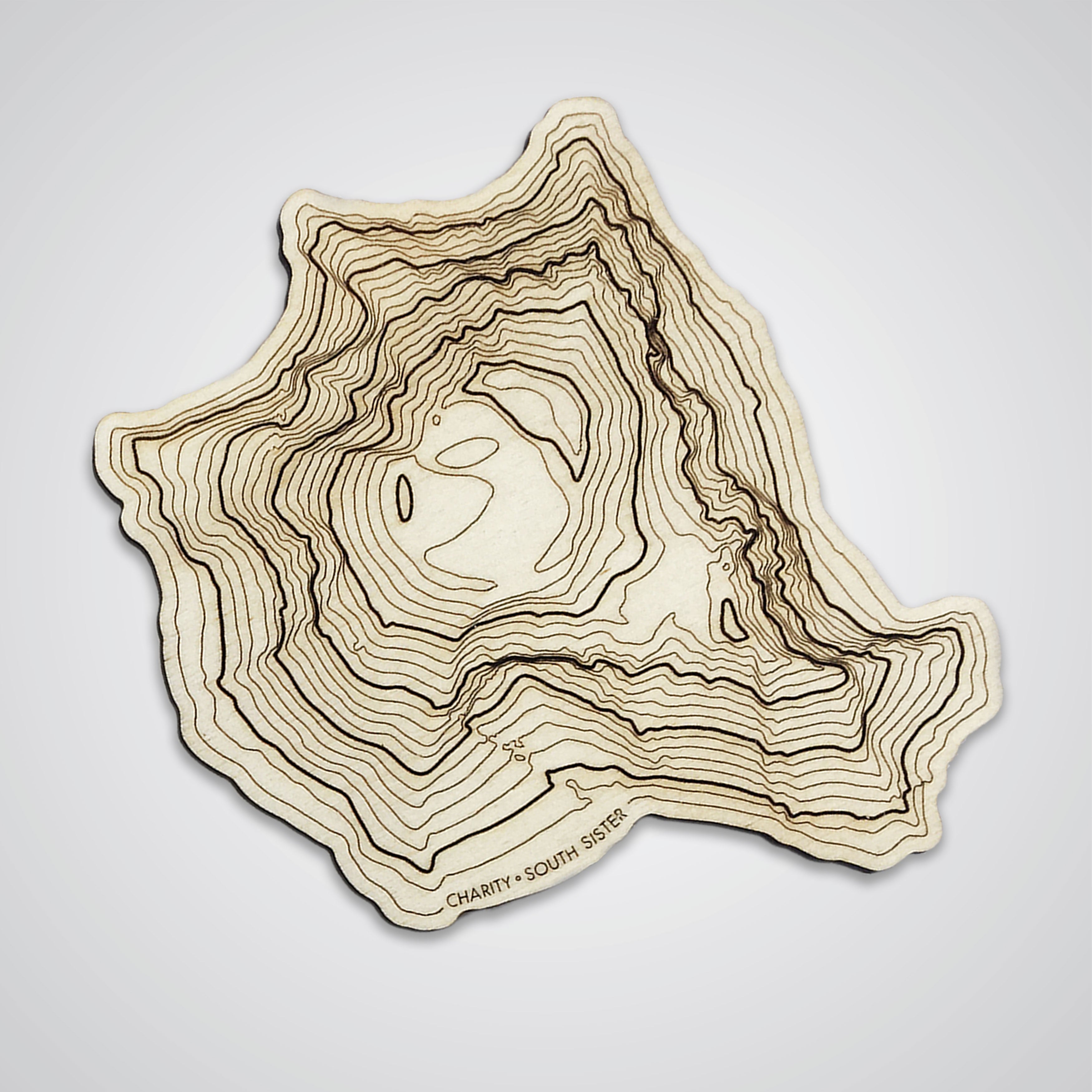 South Sister Topography Coaster - Single