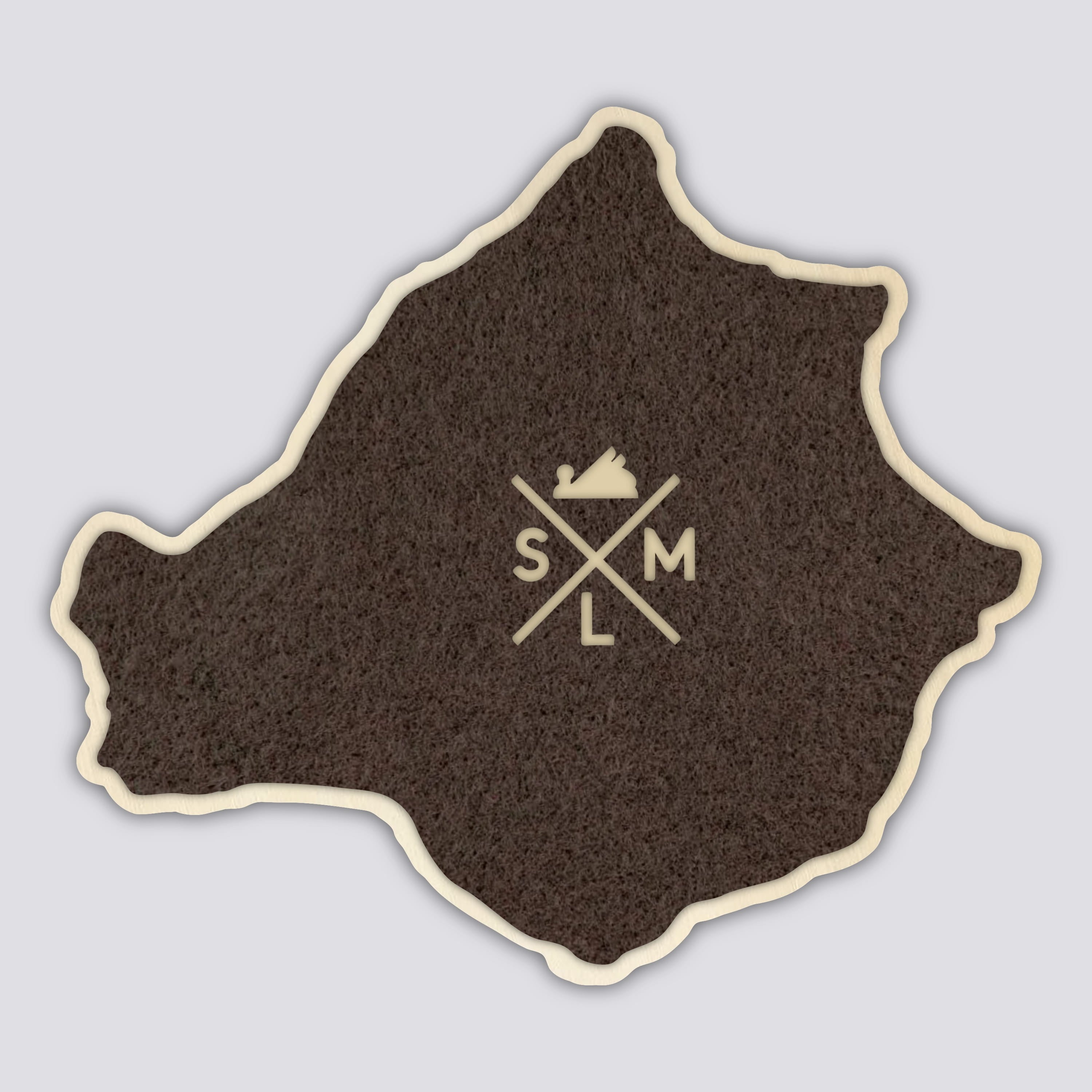 South Sister Coaster | Wood Coaster Topography Map | Three Sisters Oregon