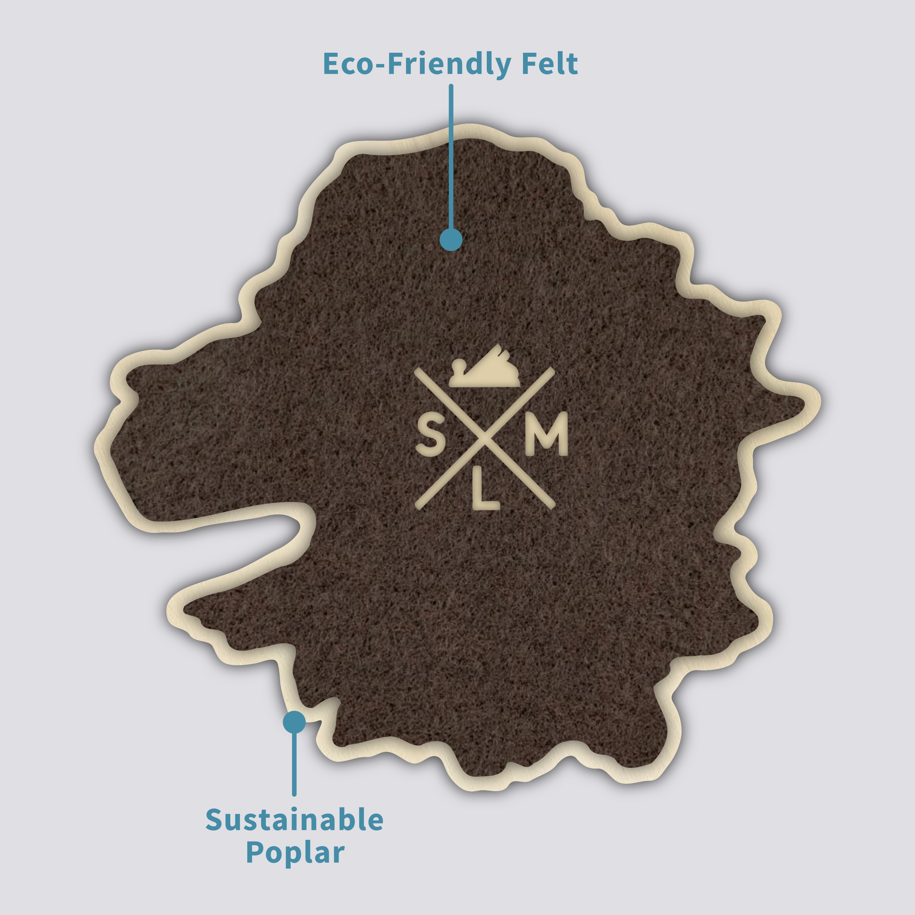 Mt Thielsen Coaster | Wood Coaster Topography Map | Oregon Mountain