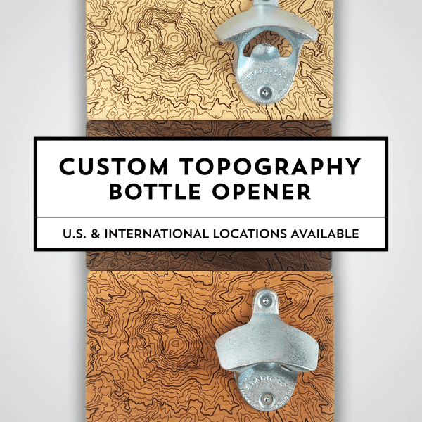 Custom Topography Bottle Opener