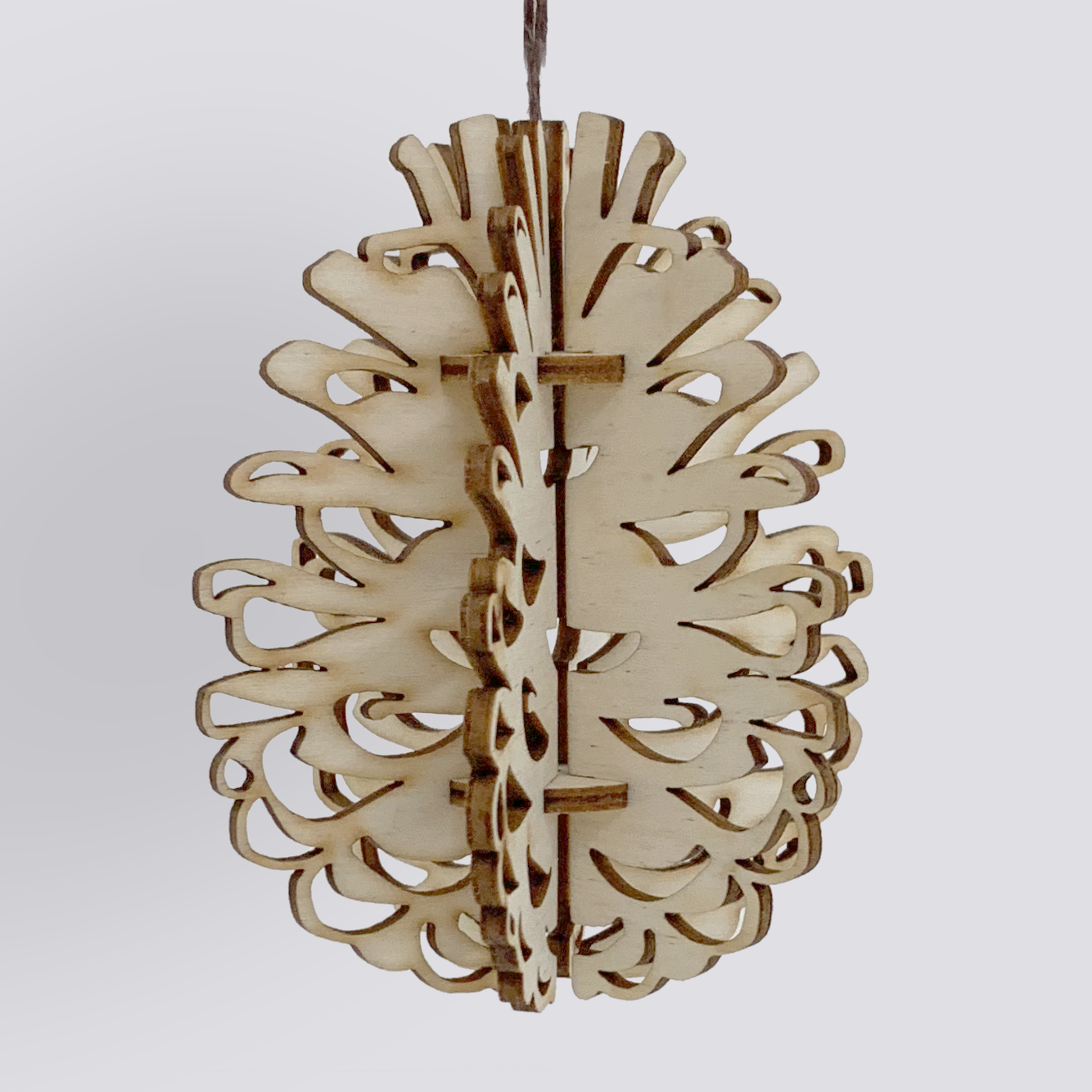 Pinecone Orb Ornament