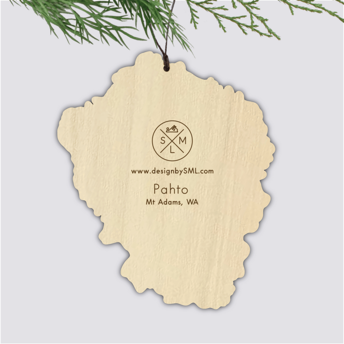 Mt Adams Topography Ornament