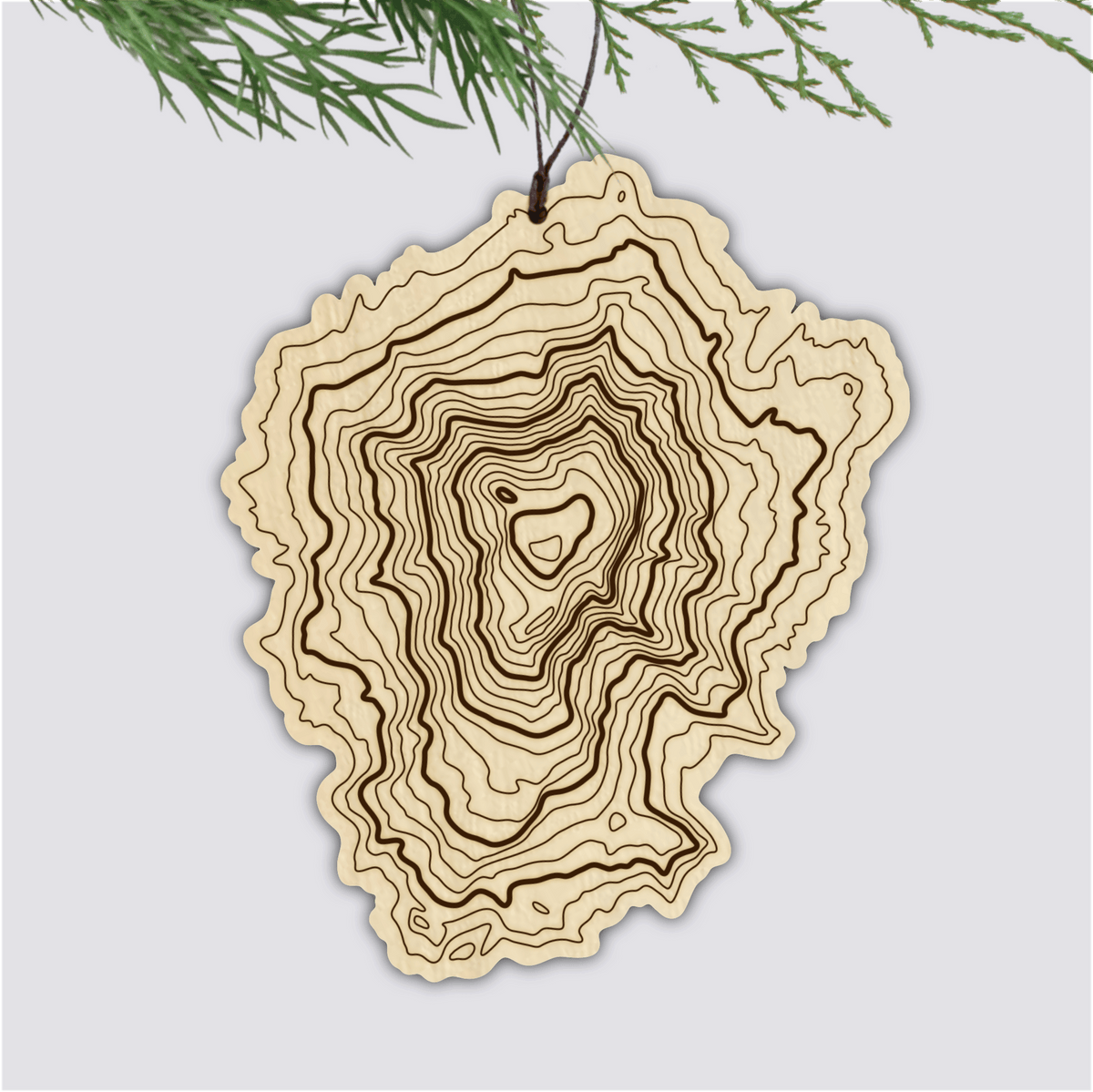 Mt Adams Topography Ornament