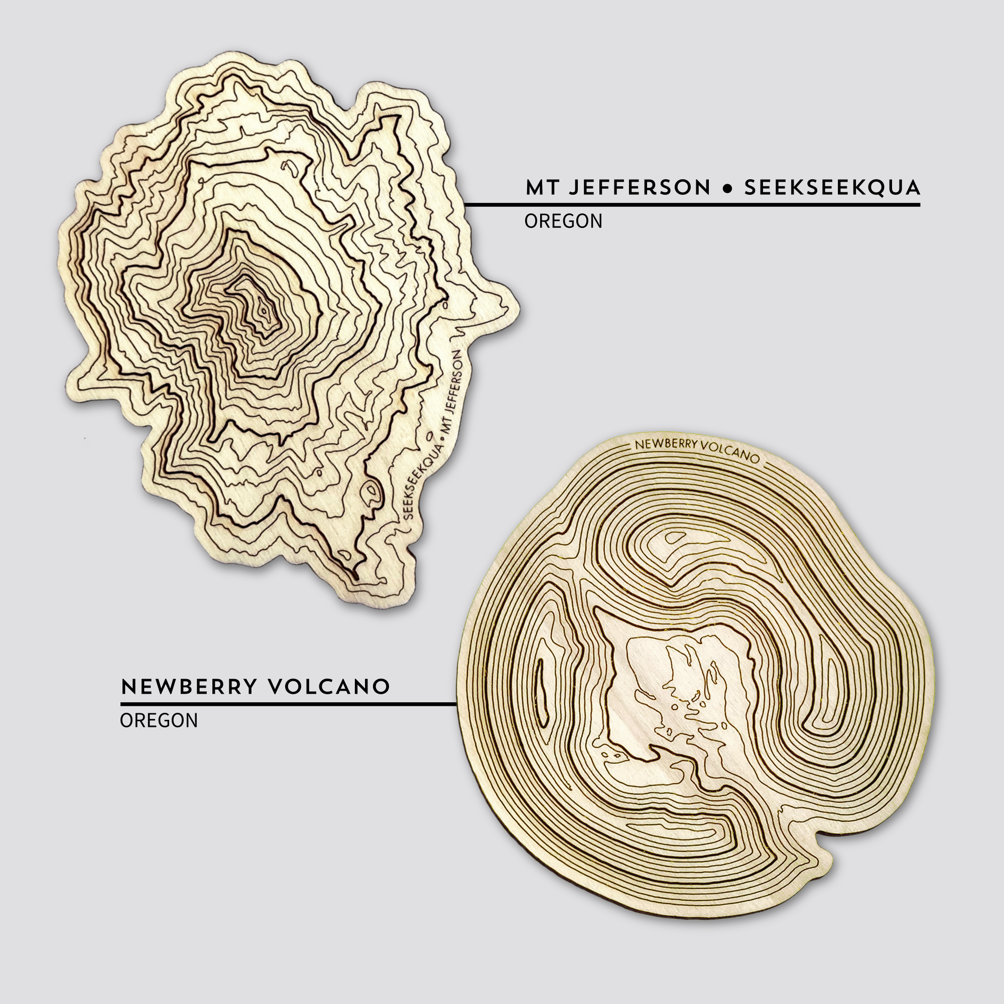 Mix-n-Match Topography Coasters - Set of 4