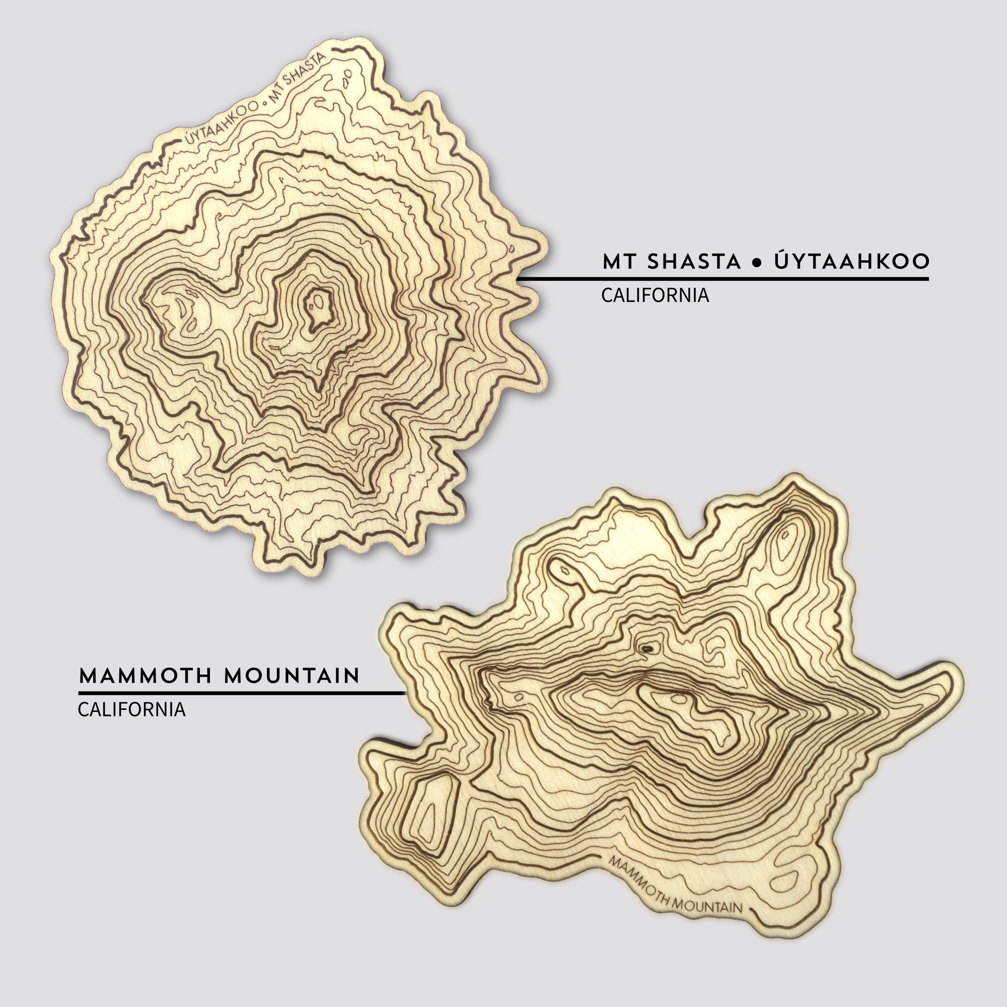 Mix-n-Match Topography Coasters - Set of 4