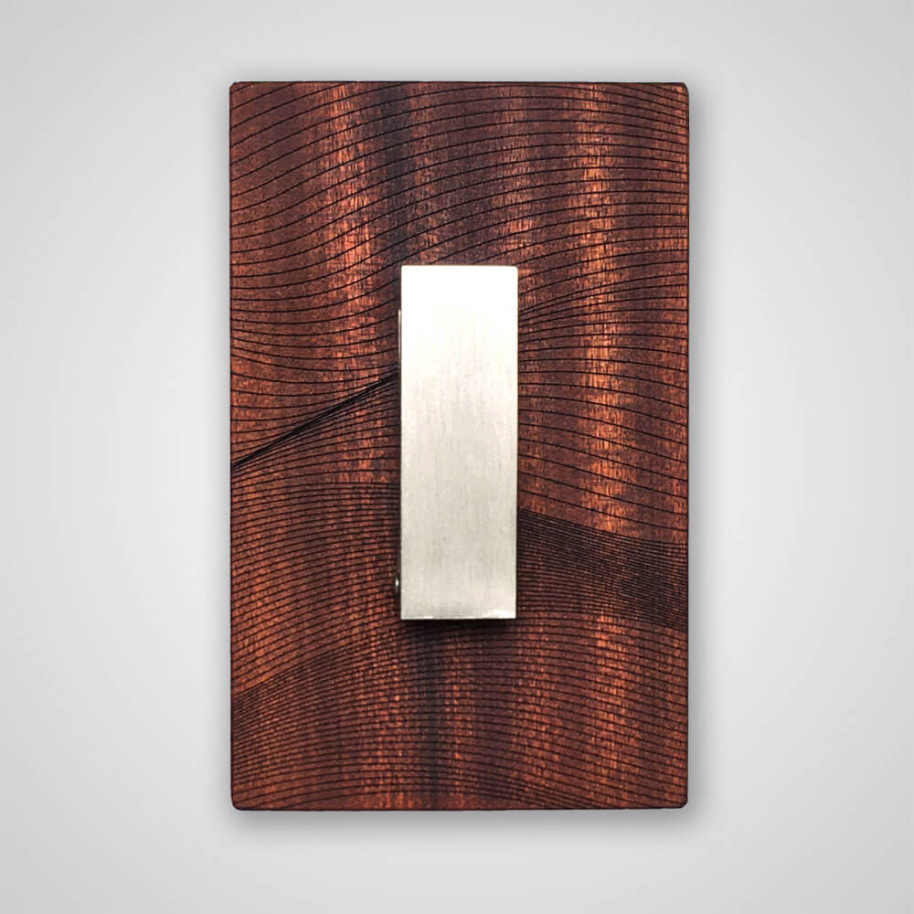 Waves Coat Hanger in Red Wood - 1 Hook