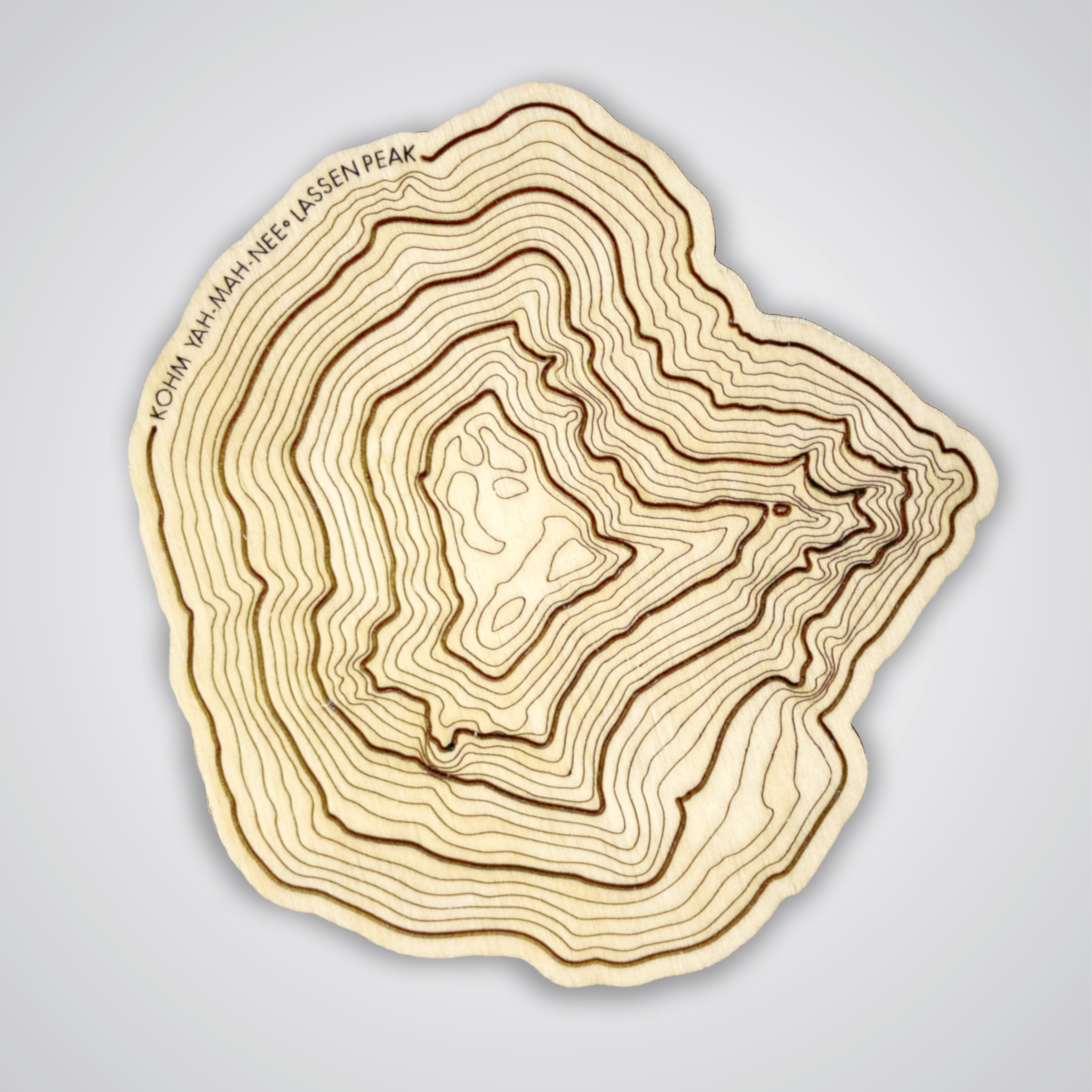 Lassen Peak Topography Coaster - Single