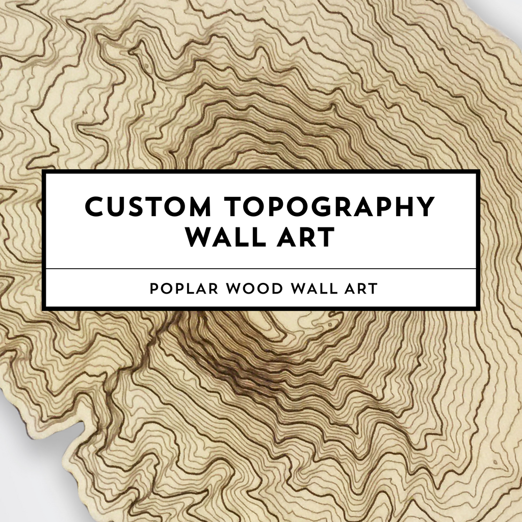 Custom Topography Wall Art